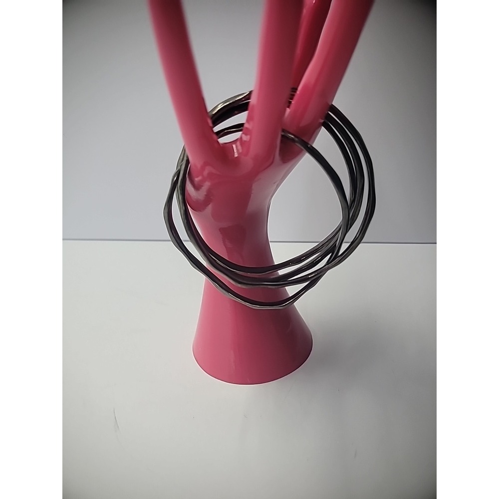 Vintage Bracelet Bangle Hammered Curvy Lot of 4 Bronze Tone Jewelry Costume - Picture 3 of 10